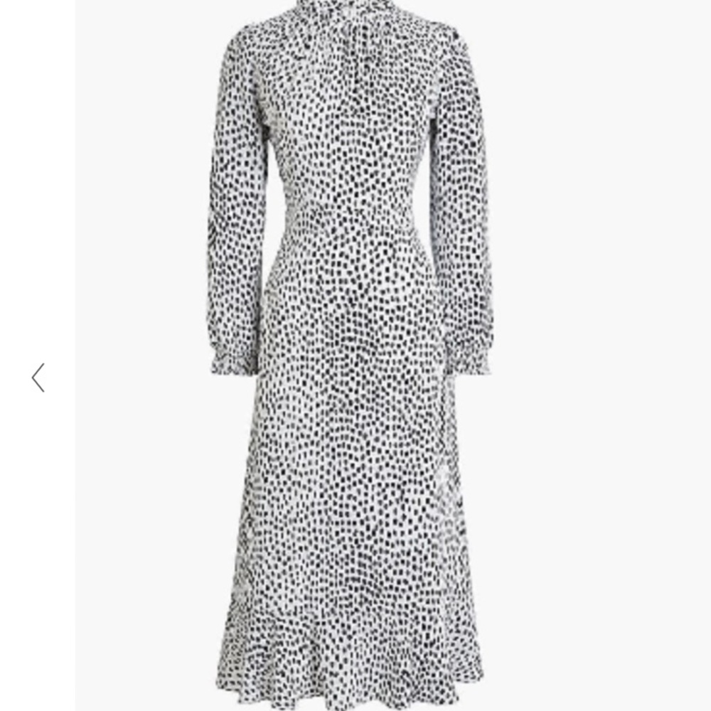 J. Crew ruffle neck peasant dress size 16